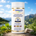 #1immunity 70% IgG Extra Strength bovine colostrum capsules for immune support, gut health, vitality, and digestive wellness