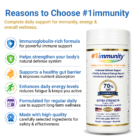 #1immunity 70% IgG Extra Strength benefits for immune support, gut health, energy, vitality, and daily wellness