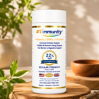 #1immunity 22% IgG Regular Strength premium bovine colostrum supplement bottle for daily immune support, gut health, and vitality